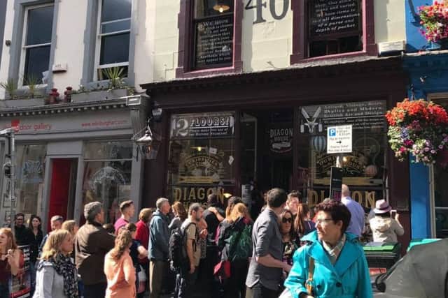 Potter fans queued in droves to get in. Picture: Diagon House Facebook