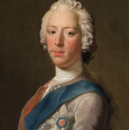 Bonnie Prince Charlie, pictured here in portrait by Allan Ramsay, received a triumphant welcome in Linlitithgow in September 1745. PIC: National Museum of Scotland.