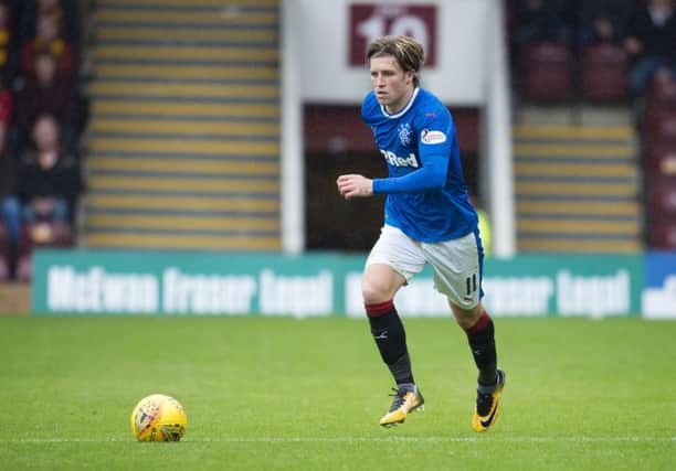Josh Windass put in an eye-catching display down Rangers' left. Picture: SNS