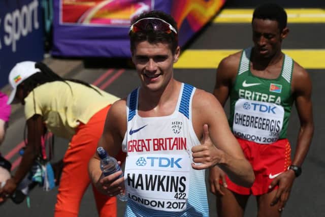 Callum Hawkins took fourth place in the marathon, equalling the previous best finish by a Briton. Picture: Jonathan Brady/PA Wire