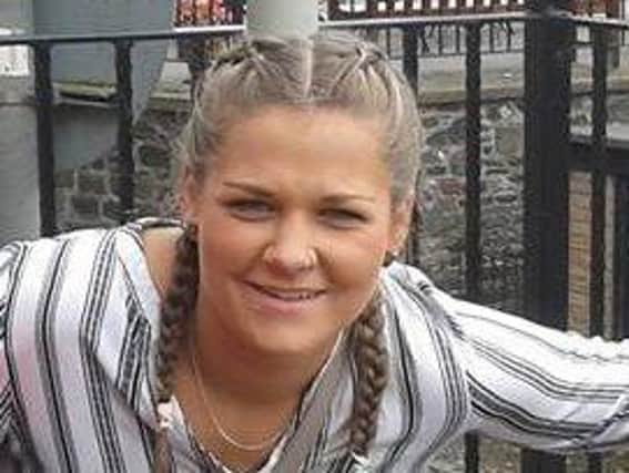 Alexandra Stuart was taken to hospital following the incident in the Cuddyside area of the Borders town