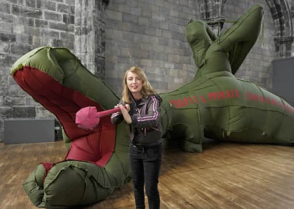 A dragon sculpture was Zoe Walker's contribution (with Neil Bromwich). Picture: Neil Hanna