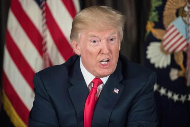 President Trump said he would meet North Korean threats with 'fire and fury'. Picture: Getty Images