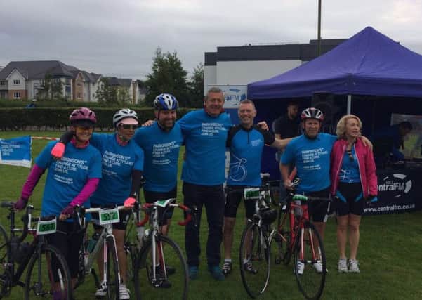 M&S staff pedal for Parkinson's. Picture: Supplied