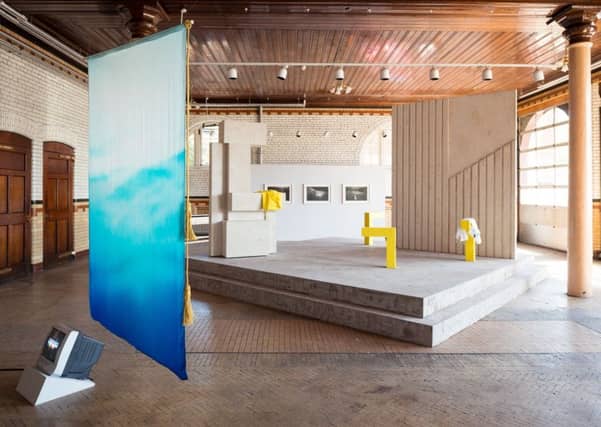 An installation image of
Plaform 2017 at the Fire Station at Edinburgh College of Art. Picture: Jonny Barrington