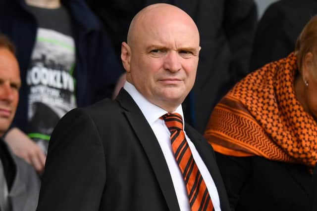 The Dundee United chairman was allegedly attacked after last night's game. Picture: SNS