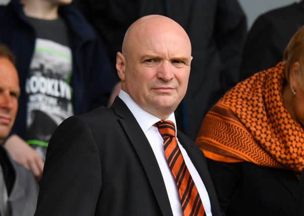 The Dundee United chairman was allegedly attacked after last night's game. Picture: SNS