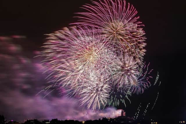 The annual fireworks concert seen from Inverleith. Picture: Malcolm McCurrach