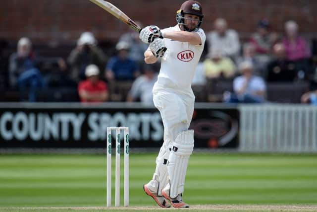 Surrey's Mark Stoneman in County Championship action against Somerset in Taunton. Picture: Harry Trump/Getty