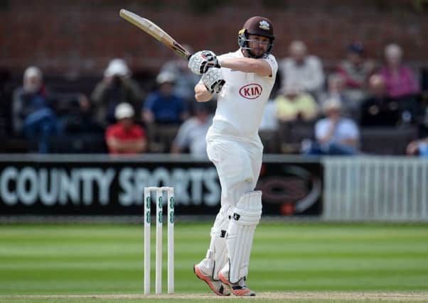 Surrey's Mark Stoneman in County Championship action against Somerset in Taunton. Picture: Harry Trump/Getty