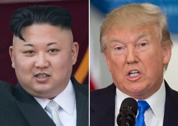 North Korean leader Kim Jong-Un and President Donald Trump. Picture: AFP/Saul Loeb and Ed Jones/Getty Images.