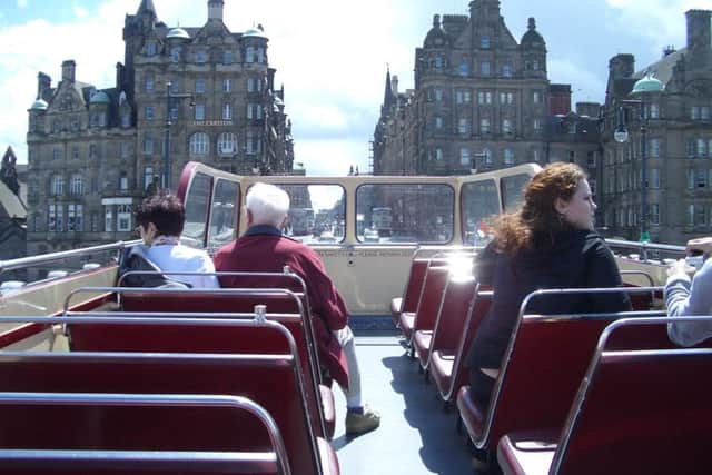A bus tour through Edinburgh. Picture: TSPL