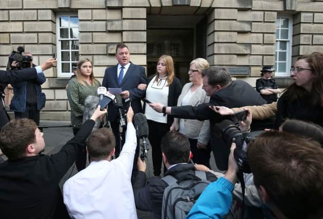 Rebecca Williams outside the High Court in Edinburgh. Picture: PA