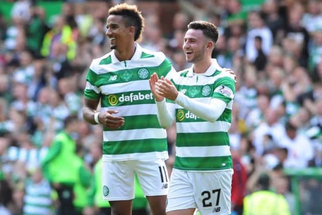 Celtic are looking to bring back Patrick Roberts, right. Picture: John Devlin