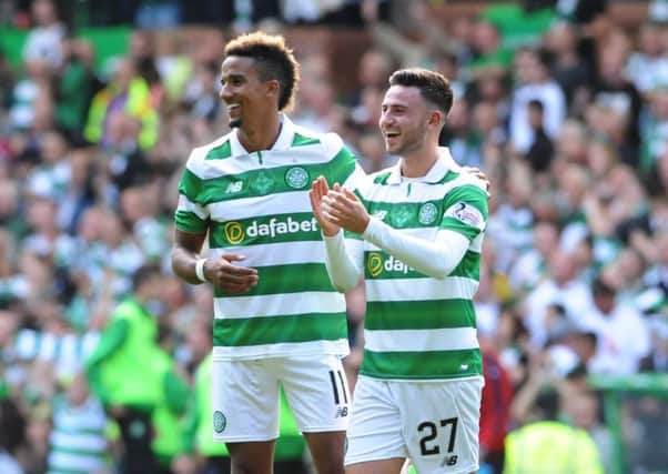 Celtic are looking to bring back Patrick Roberts, right. Picture: John Devlin