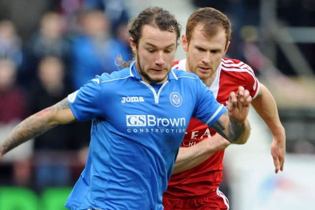 Stevie May, left, has returned to Scottish football to sign for Aberdeen. Picture: Ian Rutherford