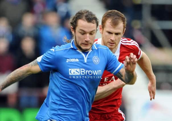Stevie May, left, has returned to Scottish football to sign for Aberdeen. Picture: Ian Rutherford
