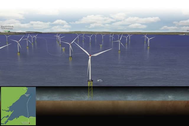 The Beatrice wind farm will have 84 turbines with a capacity of 588MW of electricity, enough to supply 450,000 homes. Picture: Contributed