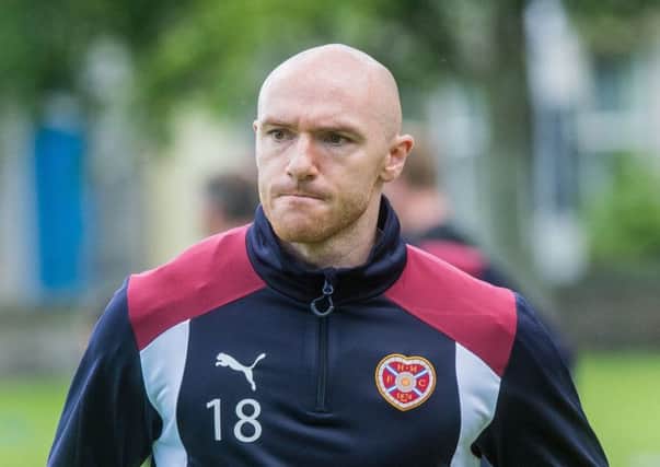 Conor Sammon joins on loan from Hearts. Picture: Ian Georgeson