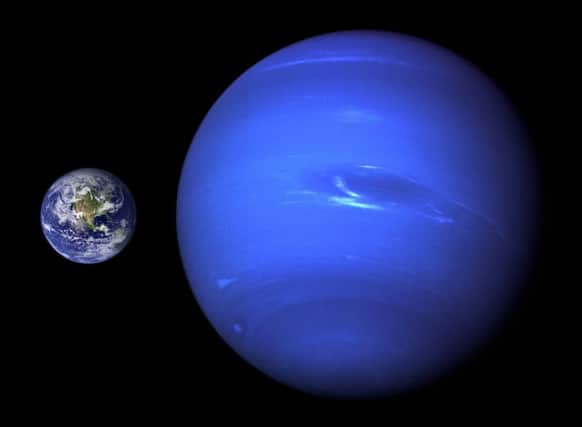 A size comparison of Earth and Neptune, the eighth and farthest known planet from the Sun. Picture: Wikicommons
