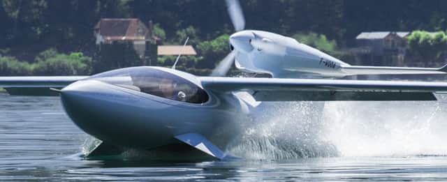 The new seaplane in action