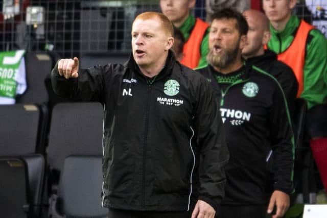 Neil Lennon is confident his Hibs side can thrive in the red-hot atmosphere of Ibrox. Picture: SNS/Bill Murray