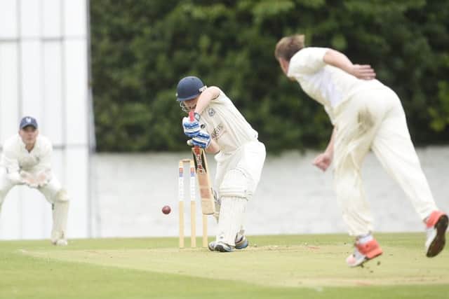 Arbroaths Ross McLean puts his best foot forward against Grange in Edinburgh. Picture: Greg Macvean