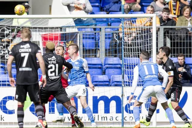 St Johnstone's Michael O'Halloran doubles the lead. Picture: SNS/Kenny Smith