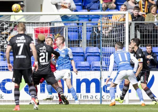 St Johnstone's Michael O'Halloran doubles the lead. Picture: SNS/Kenny Smith