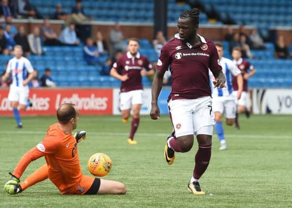Esmael Conclaves was the match winner for Hearts. Picture: SNS/Craig Foy