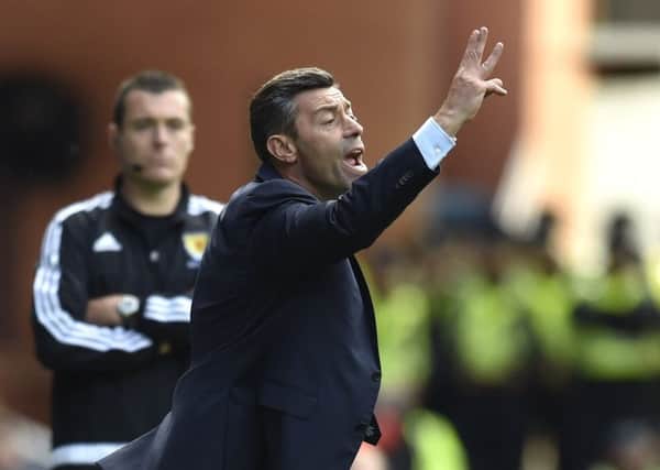 Rangers manager Pedro Caixinha questioned treatment from Euan Anderson. Picture: SNS/Rob Casey