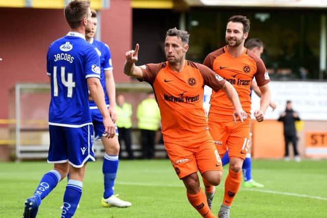 Scott McDonald scored his first United goal in win. Picture: SNS/Sammy Tuner