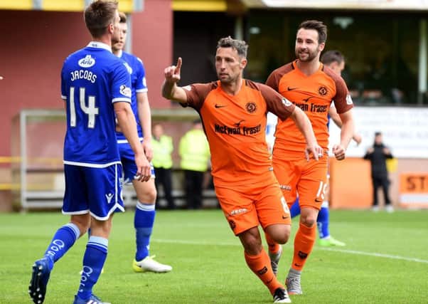 Scott McDonald scored his first United goal in win. Picture: SNS/Sammy Tuner