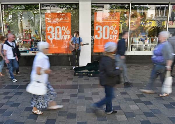 Retial footfall is down in Scotland. Picture: Jeff J Mitchell/Getty Images