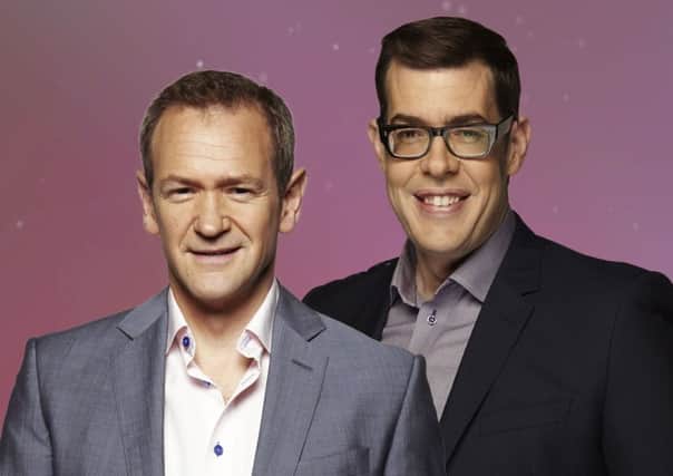 Pointless presenters Richard Osman, right, and Alexander Armstrong