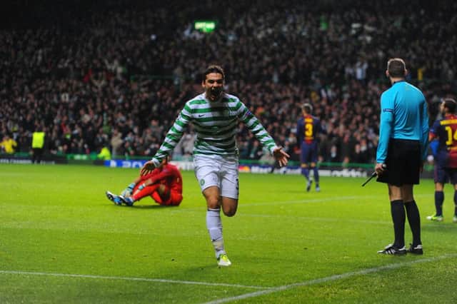 Tony Watt is most fondly remembered in Scotland for scoring against Barcelona in Celtic's 2-1 victory in 2012. Picture: Robert Perry
