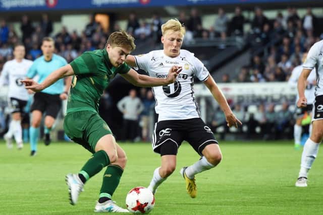 James Forrest has already scored a crucial goal in the Champions League qualifiers this season, in the narrow win at Rosenborg. Craig Williamson/SNS