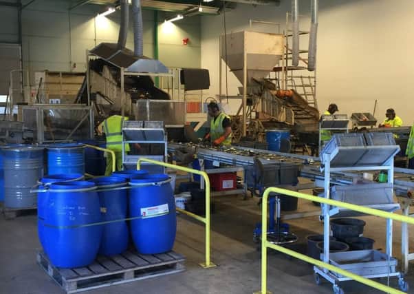 A new recycling plant in Ayrshire will be able to process up to 20,000 tonnes of used batteries each year