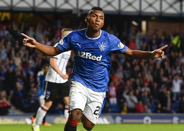 Antti Niemi says that Alfredo Morelos has adapted quickly to Scottish football. Picture: SNS.