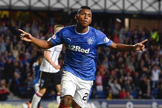 Antti Niemi says that Alfredo Morelos has adapted quickly to Scottish football. Picture: SNS.