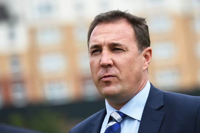 SFA Performance Director Malky Mackay at Hampden.