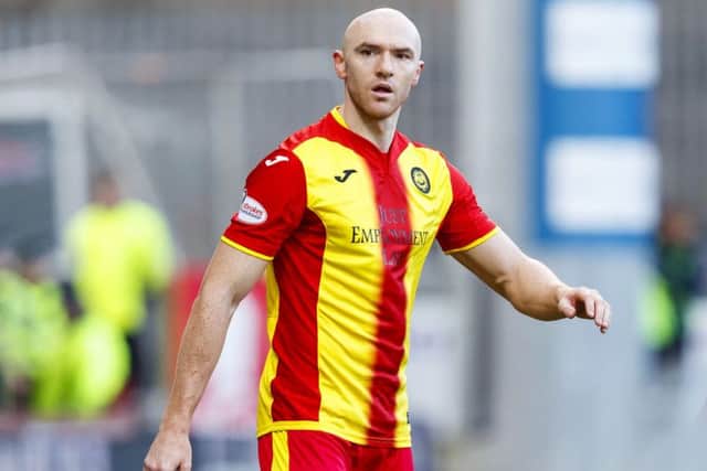 11/08/17 LADBROKES PREMIERSHIP PARTICK THISTLE v CELTIC FIRHILL - GLASGOW  Conor Sammon in action for Partick