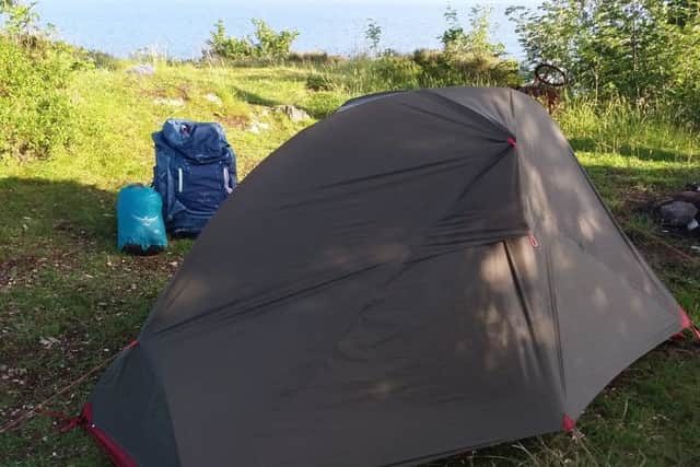 Wild camp near Kilmartin. Picture: Supplied