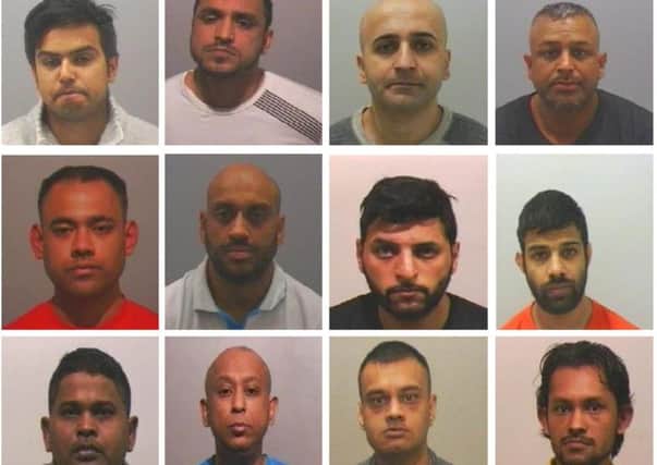 These men were among the 17 men and one woman convicted of abusing girls in an operation which involved police paying a child rapist to act as an informant.