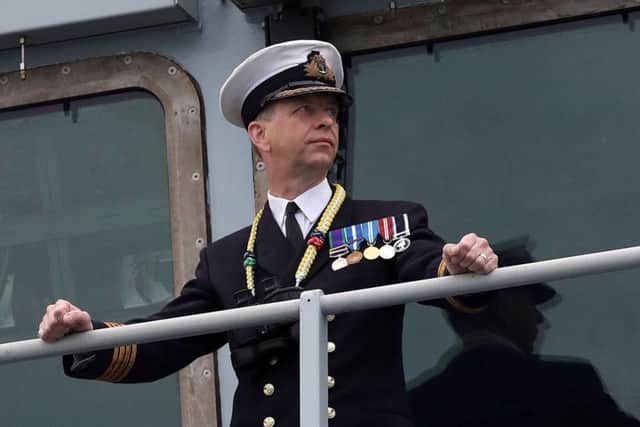 Captain Jerry Kyd, the Commanding Officer of HMS Queen Elizabeth. Picture: PA