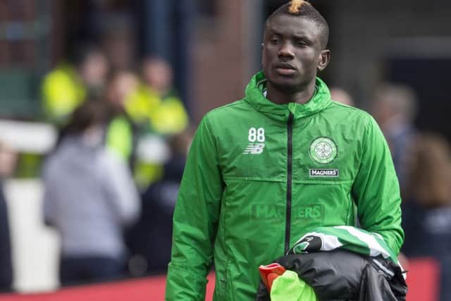 Eboue Kouassi has featured six times for Celtic since his January move. Picture: SNS