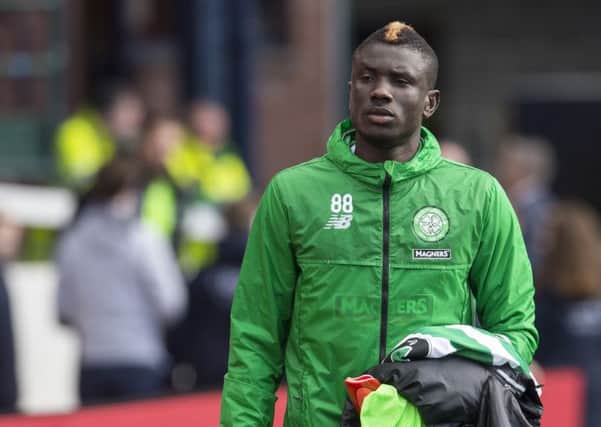 Eboue Kouassi has featured six times for Celtic since his January move. Picture: SNS