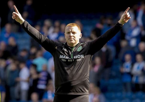 Neil Lennon's Hibs side defeated Rangers 3-2 at Ibrox. Picture: SNS