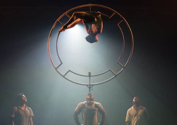 Colombian circus company Circolombia perform 'Acelere' on stage at The Underbelly Circus Hub. Picture: Roberto Ricciuti/Getty Images