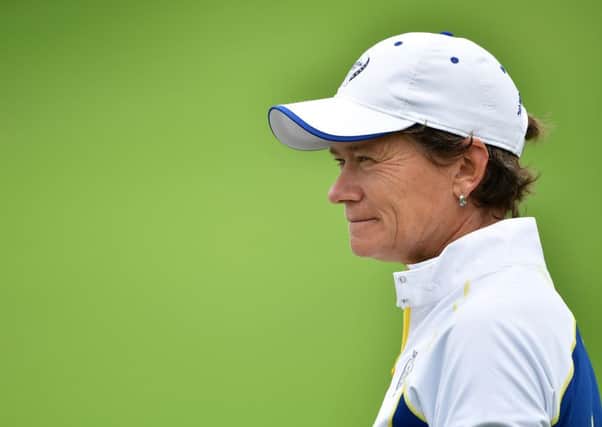 Catriona Matthew during practice for the Solheim Cup at the Des Moines Country Club Picture: Getty Images